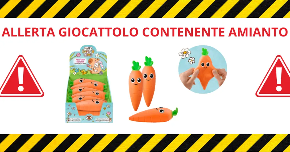 Magliano in Toscana, allerta per un giocattolo con sabbia contaminata da amianto