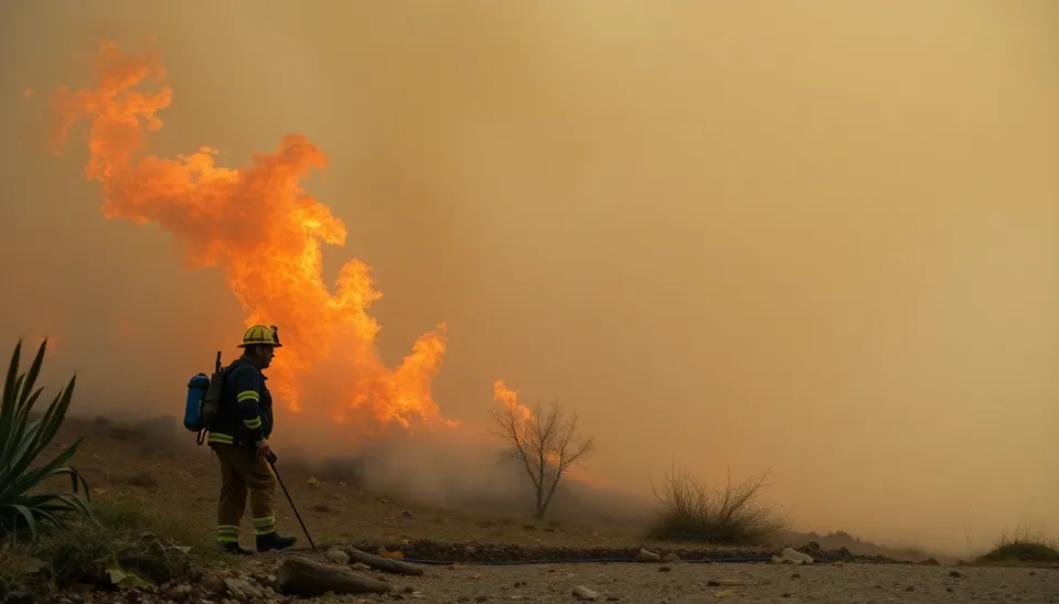 Manciano, incendio di sterpaglie a La Sgrilla: Vigili del fuoco in azione