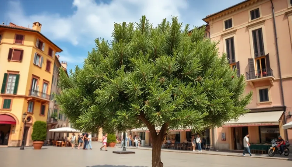 Grosseto, abbattuto un pino in piazza Barsanti: il Comune, «era pericoloso»