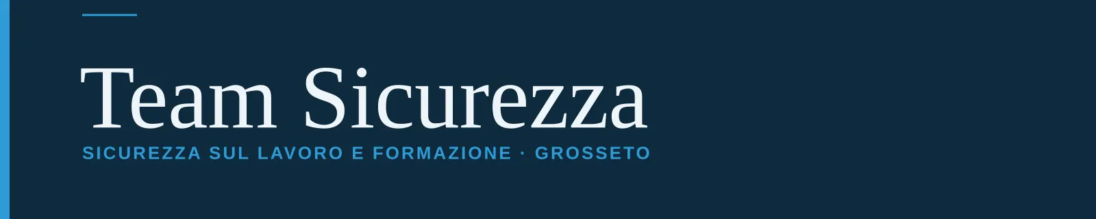 Team Sicurezza — Sicurezza sul lavoro e formazione · Grosseto