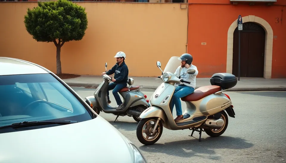 Follonica, scontro tra auto e scooter sulla Sarzanese: due persone a terra