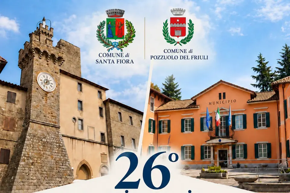 Santa Fiora e Pozzuolo del Friuli, sabato la cerimonia per i 26 anni di gemellaggio