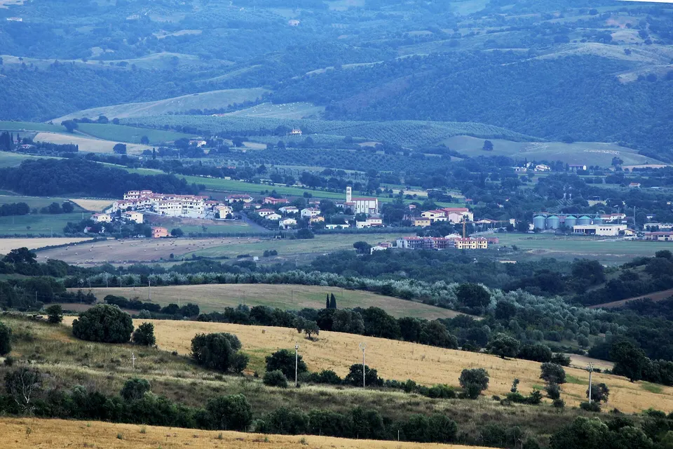 View of Arcille, a town in the Province of Grosseto, Tuscany