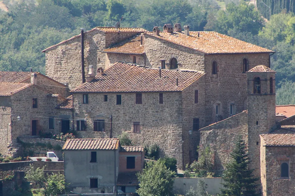 castle Castello di Montorgiali, Montorgiali, hamlet of Scansano, Province of Grosseto, Tuscany, Italy