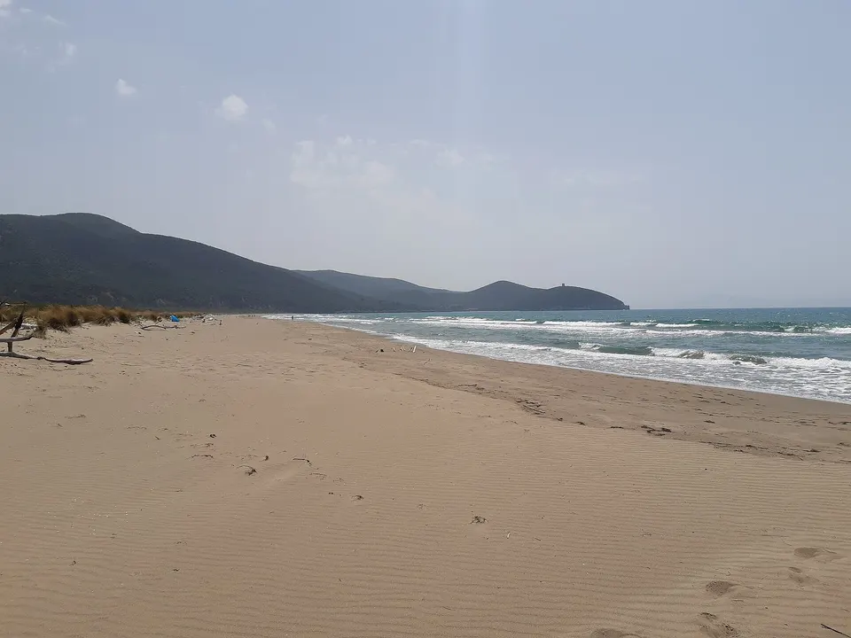 Spiaggia di collelungo parco della Maremma Alberese GR