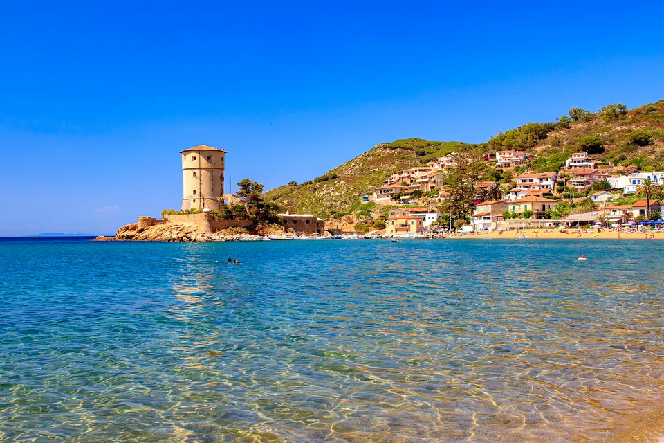 this is a landscape take it in Isola del Giglio beach of Campese