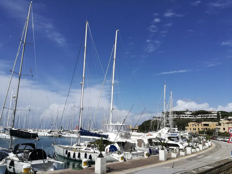 Punta Ala port in Tuscany, April 2019.