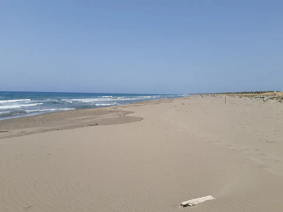 Spiaggia di collelungo parco della Maremma Alberese GR